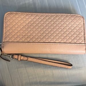 Vera Bradley Trifold Leather Wallet RFID Protection Very Light Pink